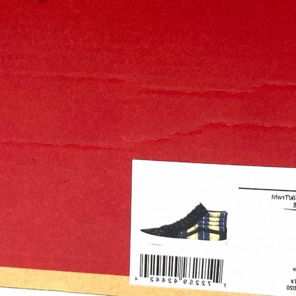 💖MEGA SALE💖VANS SK8-HI Denim Womens Stripes s Black VN0A4BV6TRM Canvas - Picture 9 of 11